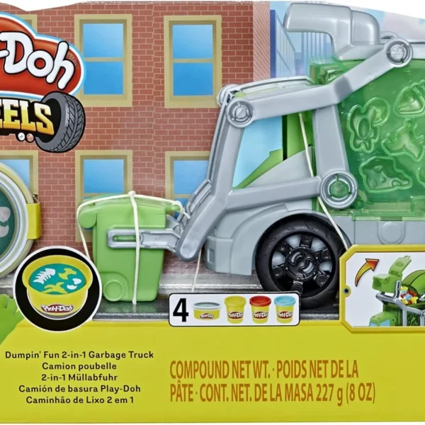 🚛🎨 Camión de Basura Play-Doh – Hasbro Juego de Manualidades y Reciclaje para Niños. Set creativo con moldes, plastilina y funciones reales