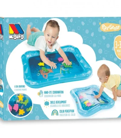 Tapiz de Actividades de Agua con Figuras Marinas – Molto Alfombra sensorial para bebés desde 3 meses