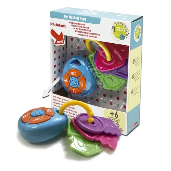 Llaves Mordedor con Sonidos - Tachán Juguete musical y de dentición para bebés