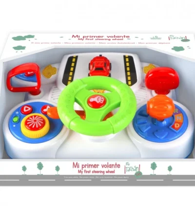 🚗 Mi Primer Set de Conducción – Tachán Volante infantil con sonidos, luces y marchas