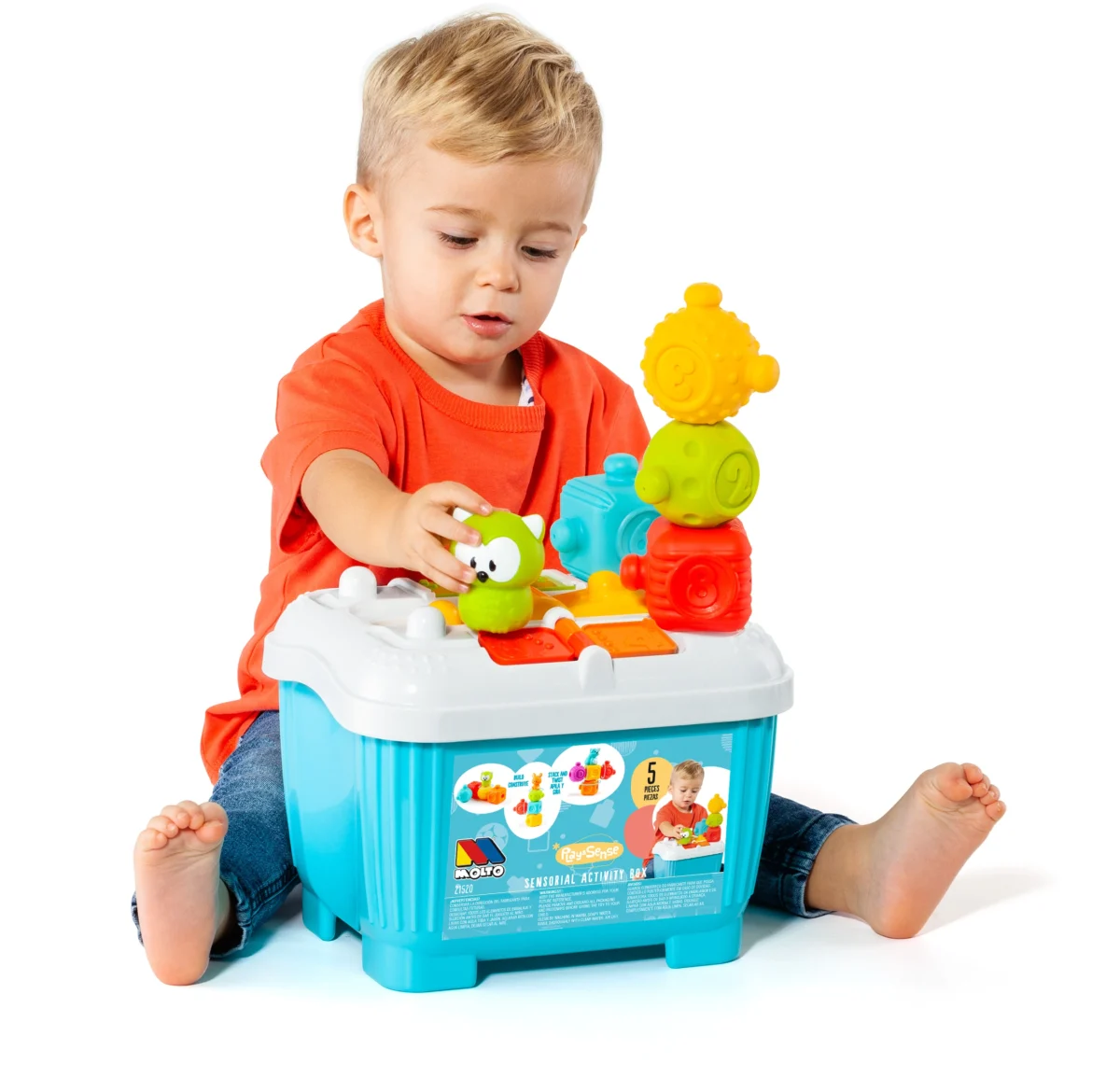 Caja Activity 5 Figuras – Molto Juguete sensorial y educativo para bebés