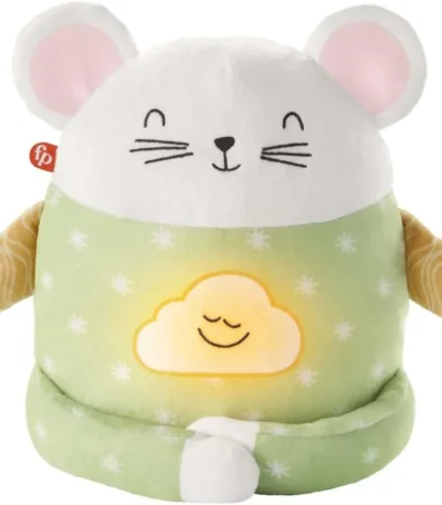 Ratón Medita Conmigo – Fisher-Price Peluche interactivo para enseñar relajación y mindfulness a niños