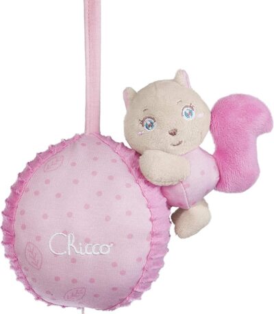 Carrillón Musical Rosa – Chicco Peluche musical con melodía de cuna para bebés