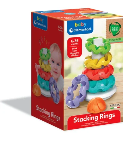 Anillas Apilables – Baby Clementoni | Juguete educativo sensorial desde 6 meses
