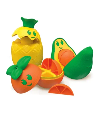 Set de Frutas Monta y Aprende - Baby Clementoni | Juego sensorial y ecológico para bebés
