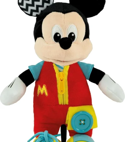 Peluche Baby Mickey Montessori – Clementoni Actividades para aprender a vestirse y desarrollar la autonomía