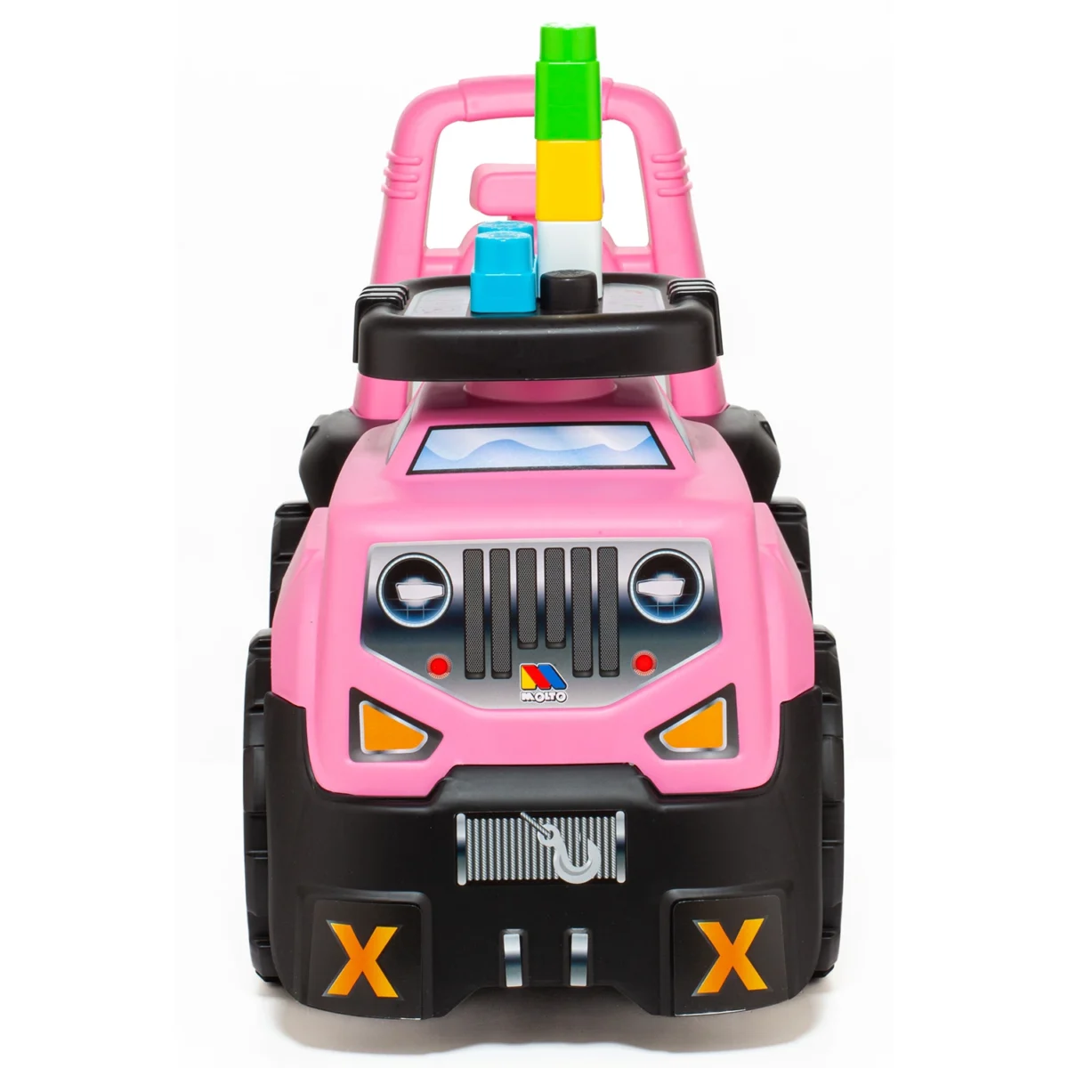 Correpasillos SUV 3 en 1 Rosa – Molto Aprende a caminar, conduce y construye jugando