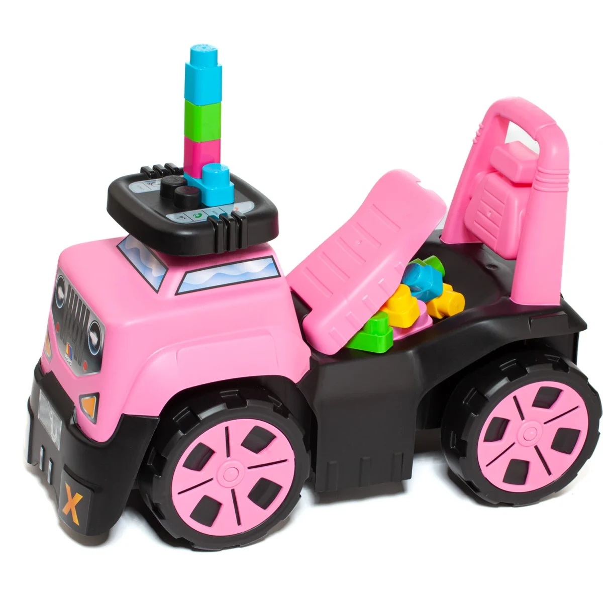 Correpasillos SUV 3 en 1 Rosa – Molto Aprende a caminar, conduce y construye jugando