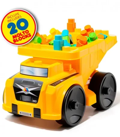 Camión Volquete con 20 Bloques – Moltó Juguete de construcción y transporte para niños