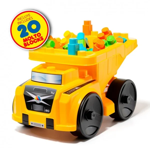 Camión Volquete con 20 Bloques – Moltó Juguete de construcción y transporte para niños