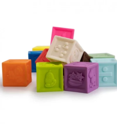 Set de 12 Cubos Blanditos – Tachán Juguete educativo para bebés