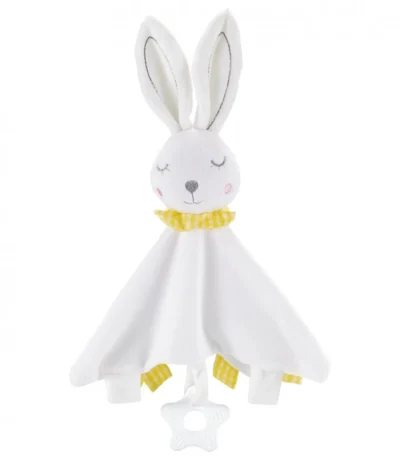 Dou-Dou Conejo – Tachán Peluche de apego con mordedor para recién nacidos