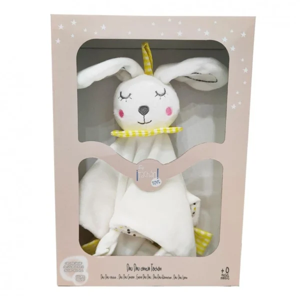 Dou-Dou Conejo – Tachán Peluche de apego con mordedor para recién nacidos