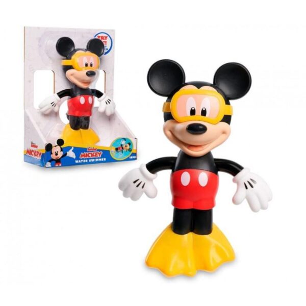 Mickey  Nadador Con Cuerda 17 cm