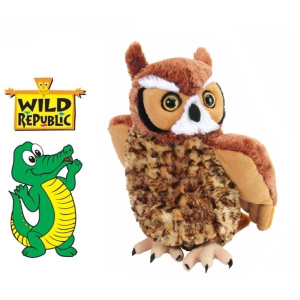 Peluche -  Buho Cornudo Eco 30 cm