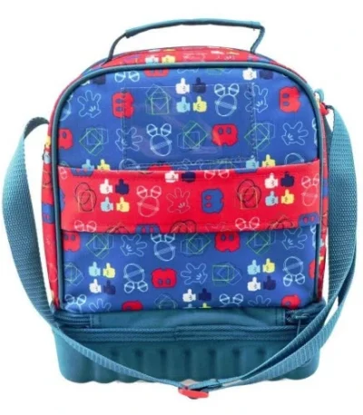 ❄️ Bolsa Térmica Infantil Mickey – Diakakis Bolsa térmica con 2 compartimentos y correa ajustable