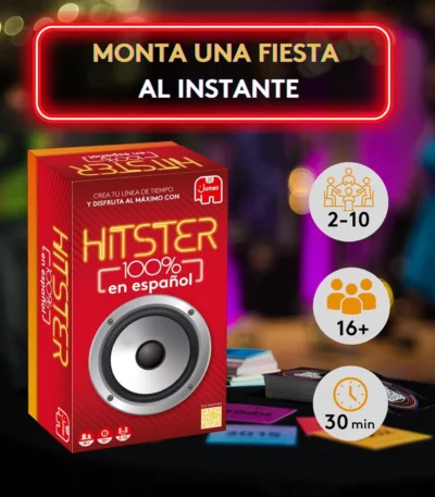 Juego de Cartas Musical - Hitster 100% en Español - Jumbo Diset