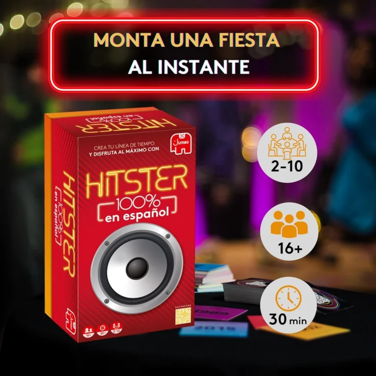 Juego de Cartas Musical - Hitster 100% en Español - Jumbo Diset