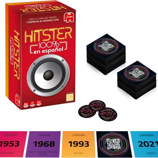 Juego de Cartas Musical - Hitster 100% en Español - Jumbo Diset