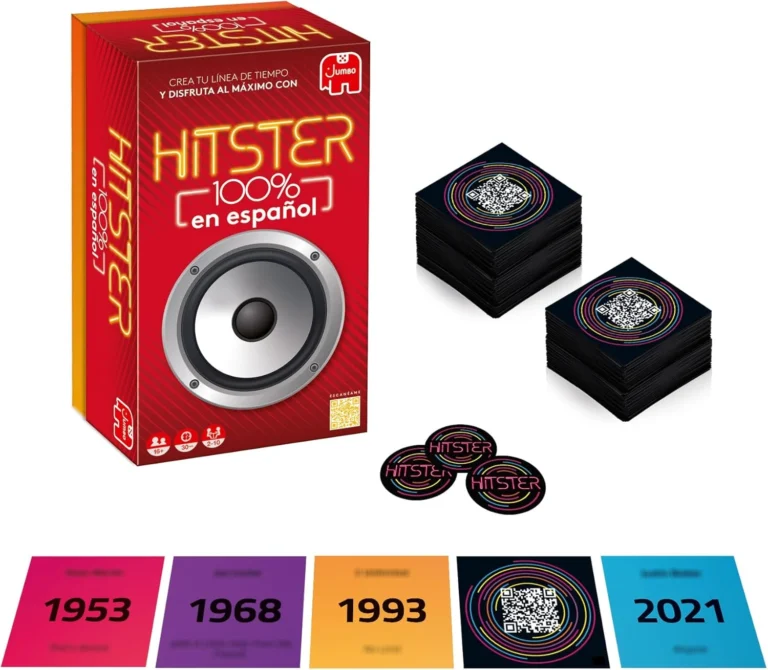 Juego de Cartas Musical - Hitster 100% en Español - Jumbo Diset