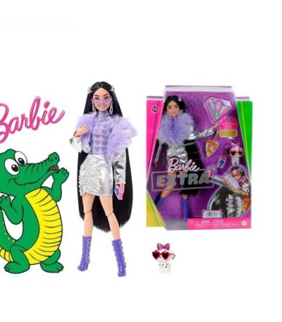 Barbie Extra Pelo Negro & Chaqueta Lila