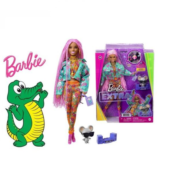 Barbie Extra Trenzas Rosas