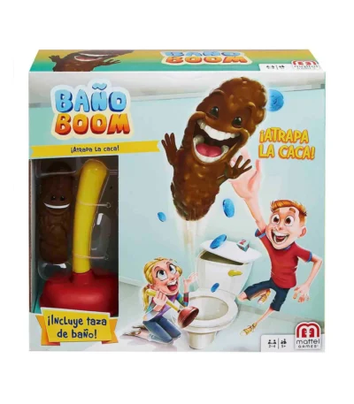 💩🚽 Juego Atrapa la Caca – Mattel Juego de mesa infantil súper divertido. Reflejos rápidos, risas aseguradas y mucha acción