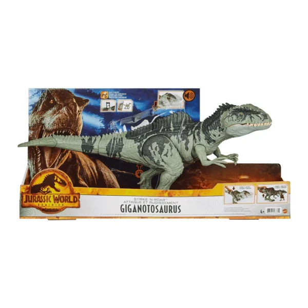 Giganotosaurus Ataca y Ruge – Jurassic World: Dominion Figura interactiva con rugidos, mordisco realista y realidad aumentada