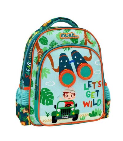 Mochila  Infantil - Safari con  Luz 27X10X31CM