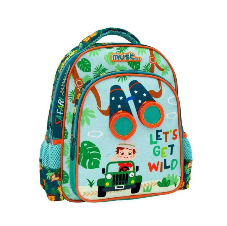 Mochila  Infantil - Safari con  Luz 27X10X31CM