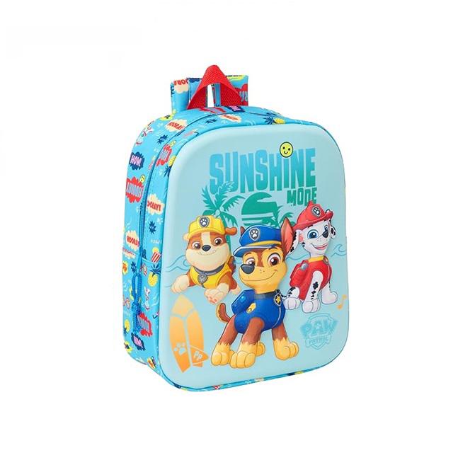 Mochila Guardería - Patrulla Canina 3D 27cm