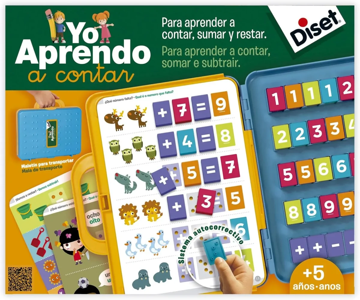 🔢 Yo Aprendo a Contar – Diset Maletín educativo de matemáticas para niños