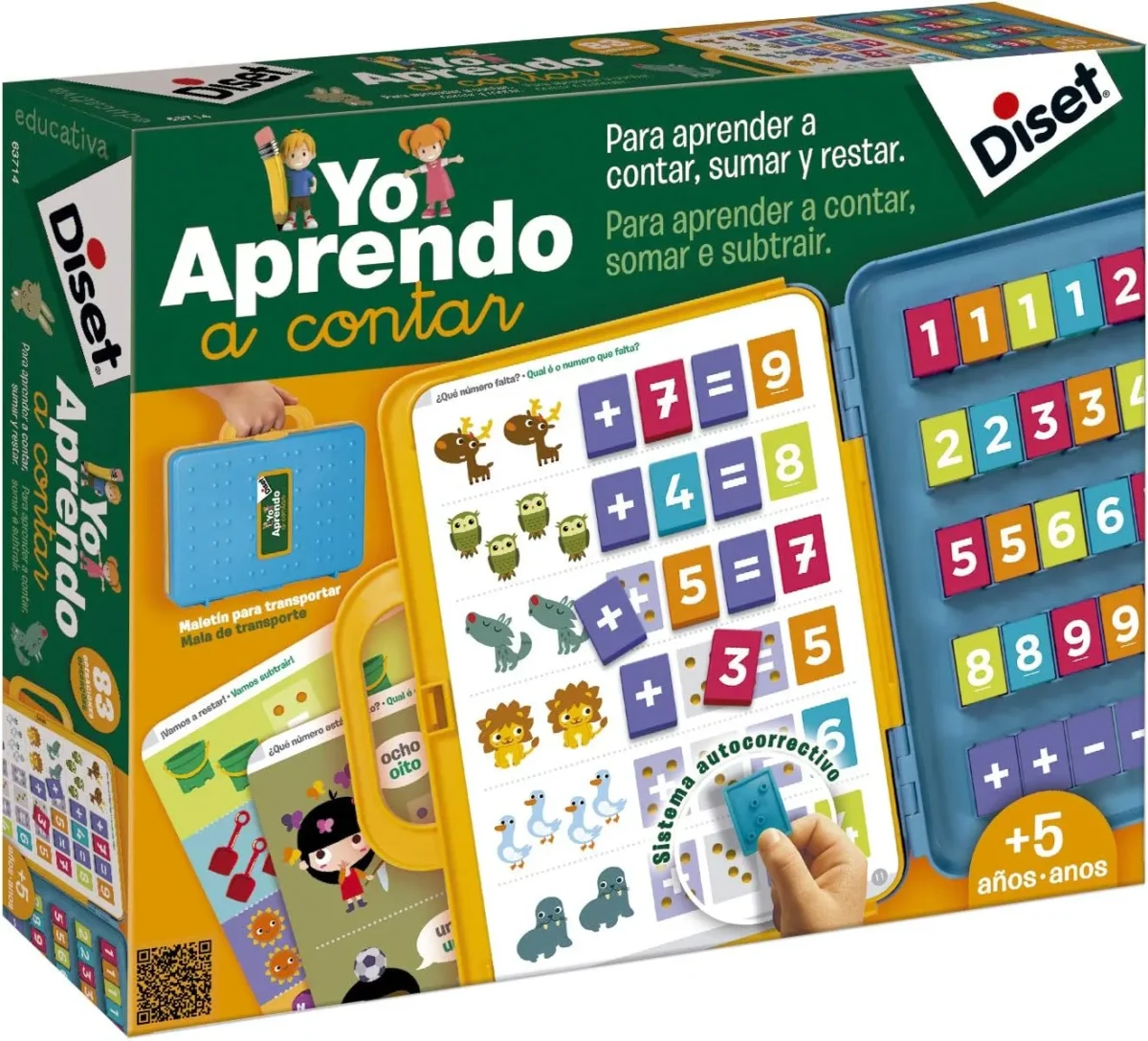 🔢 Yo Aprendo a Contar – Diset Maletín educativo de matemáticas para niños