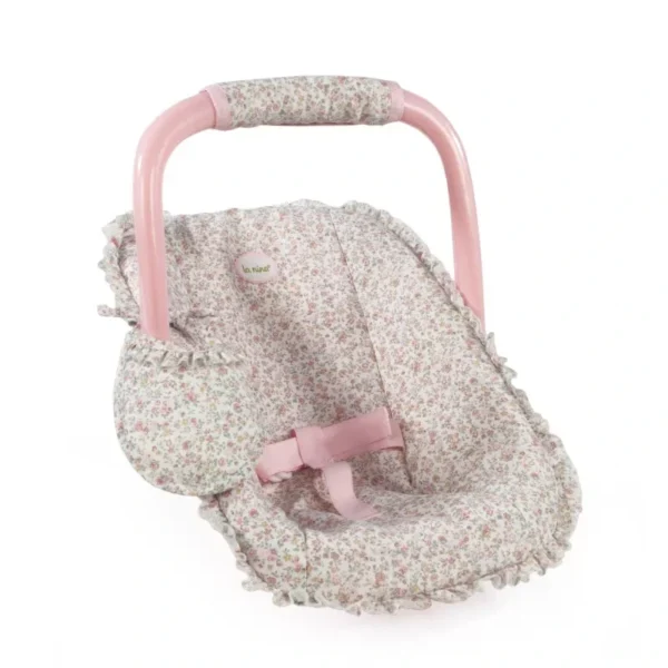 💜 Maxi Cosi Violeta La Nina - Diset Portabebés infantil para muñecas de 30 a 42 cm con babero a juego