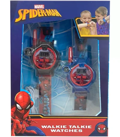 🕷️ Reloj Walkie Talkie Spider-Man – Kids Licensing Mi Primer Reloj Infantil + Comunicación a distancia. Ideal para aprender la hora