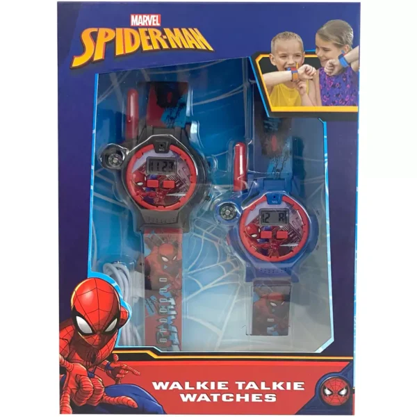 🕷️ Reloj Walkie Talkie Spider-Man – Kids Licensing Mi Primer Reloj Infantil + Comunicación a distancia. Ideal para aprender la hora