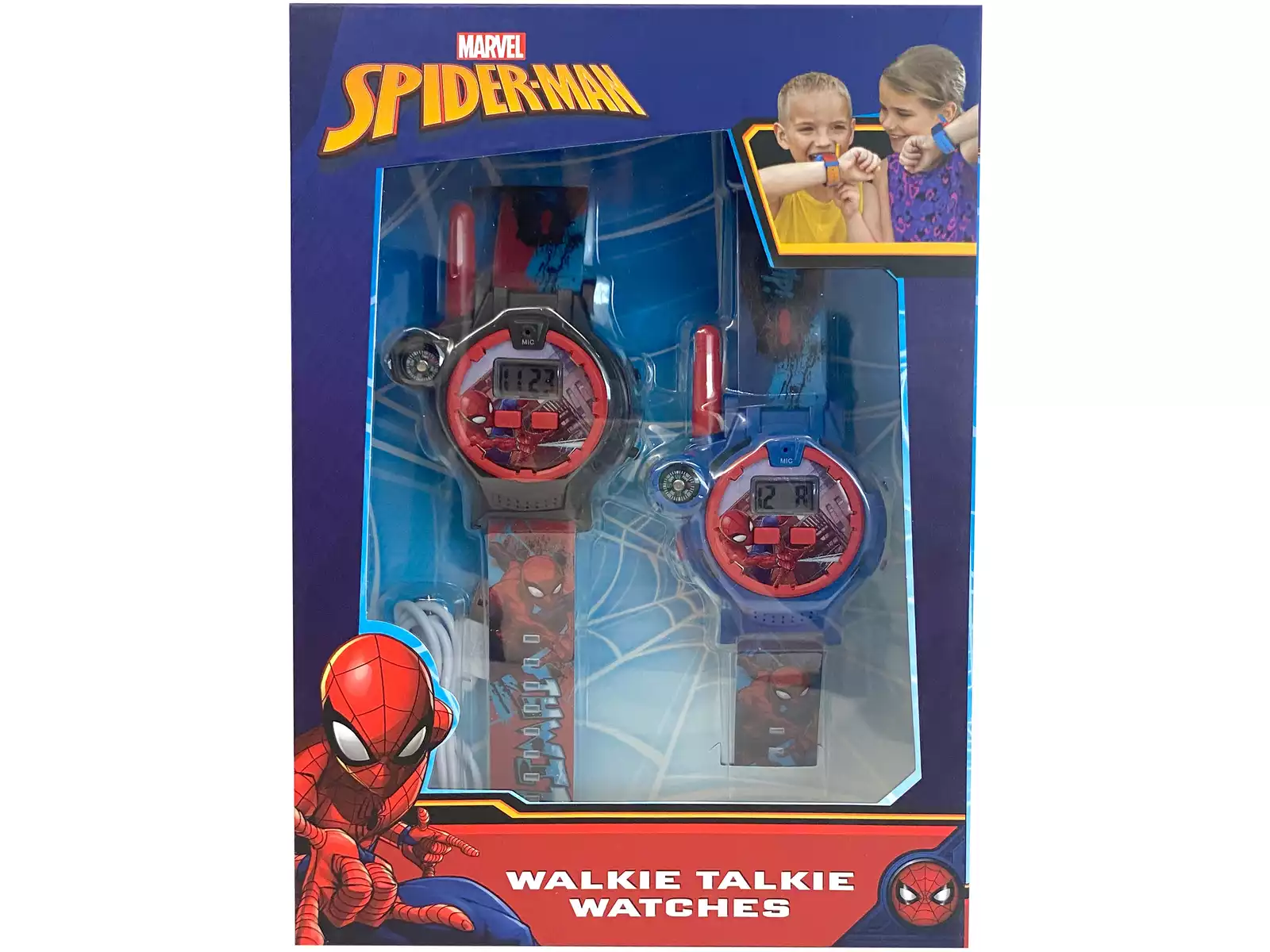 🕷️ Reloj Walkie Talkie Spider-Man – Kids Licensing Mi Primer Reloj Infantil + Comunicación a distancia. Ideal para aprender la hora 🕷️ Reloj Walkie Talkie Spider-Man – Kids Licensing Mi Primer Reloj Infantil + Comunicación a distancia. Ideal para aprender la hora