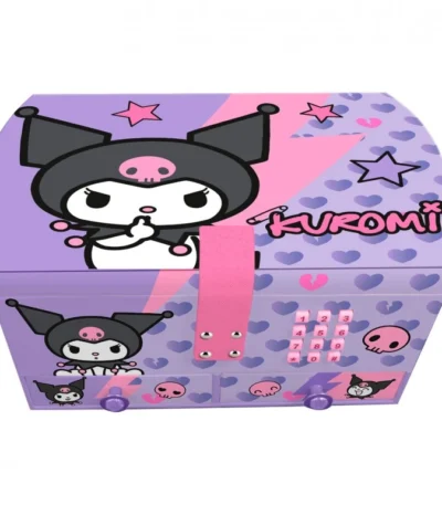 ?? Joyero Secreto Kuromi – Kids Licensing El joyero musical con código secreto, compartimentos ocultos y diseño kawaii