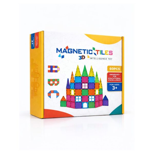 Bloques Magnéticos de Construcción – Juego Educativo Infantil de 60 Piezas