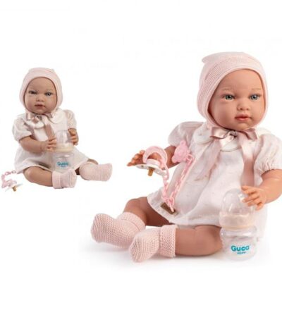 Muñeca Con Peso Lola 42 Cm  Con Chupete